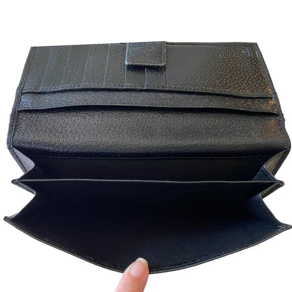 Gucci Black Authentic Monogram Canvas GG Snap Bifold Wallet - Picture 9 of 10